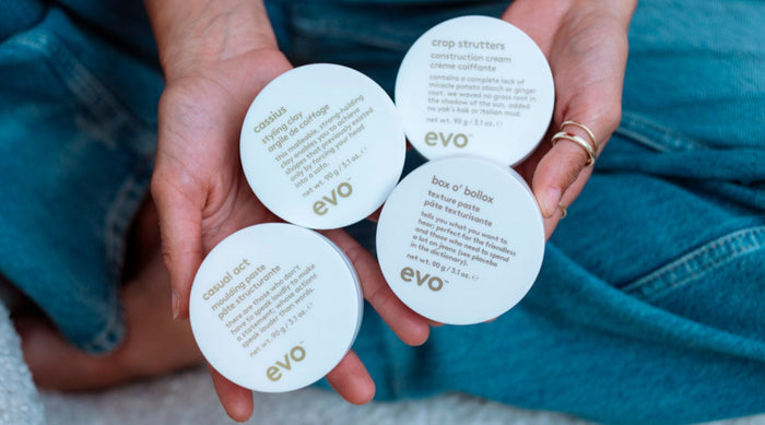 how to style hair using evo’s pastes, cream + clay