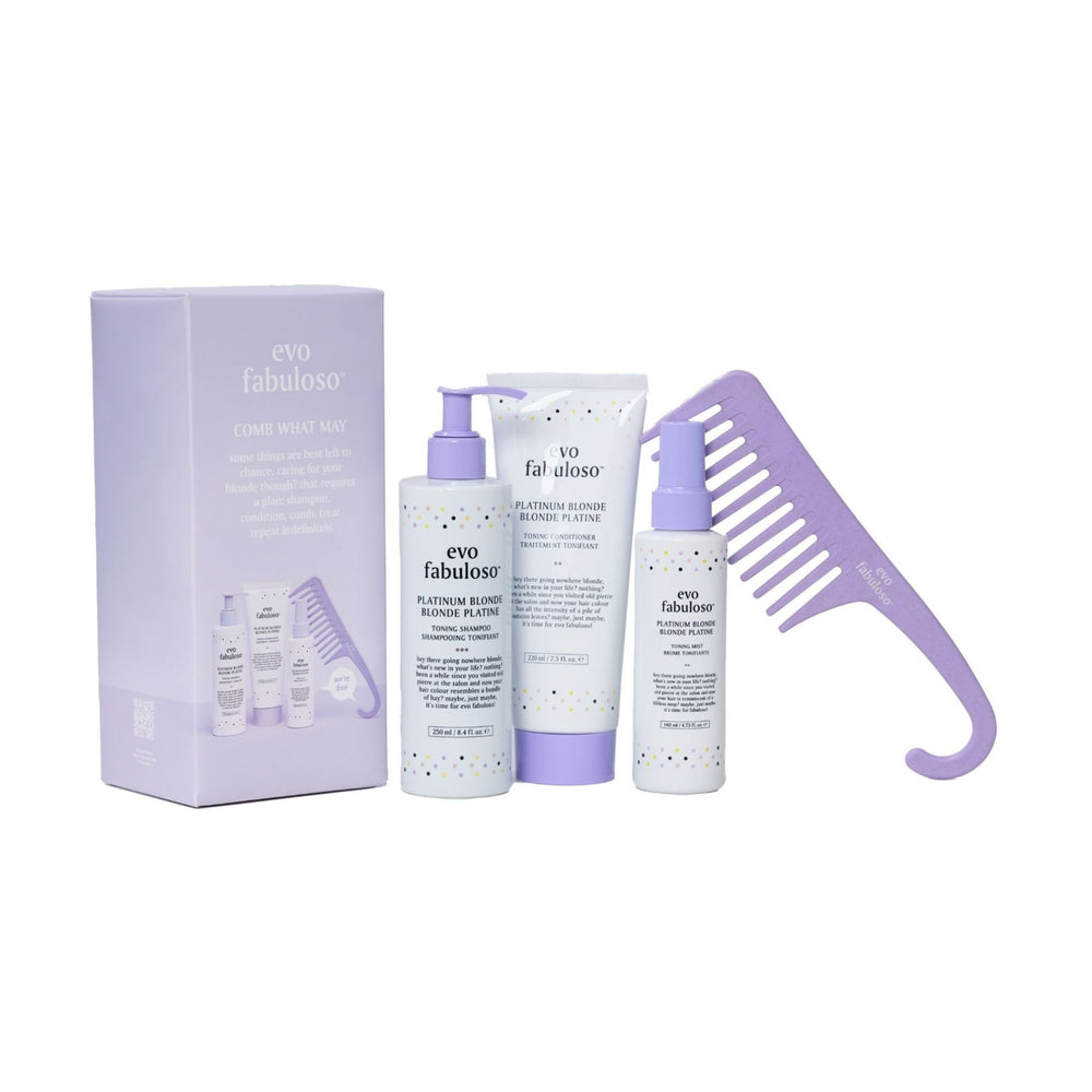 Comb What May Platinum Blonde Gift Set