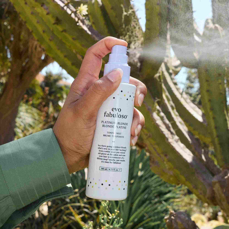 platinum blonde toning mist
