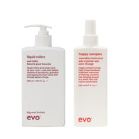air-dried curls routine