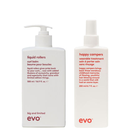 air-dried curls routine