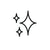 Three black star shapes on a white background