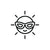 Icon of a sun wearing sunglasses with a smiley face.